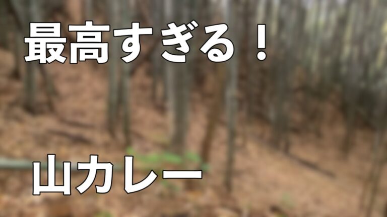 大自然の中で作るヤバすぎるタケノコカレー