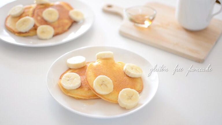 【お砂糖なし】ふわふわ♪おからパンケーキ｜おからパウダー｜Okara Powder Pancake【砂糖・小麦粉不使用】