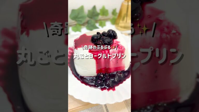 奇跡のぷるぷる『丸ごとヨーグルトプリン』レシピはコメントにᝰ✍︎꙳⋆ #ヘルシーおやつレシピ#低カロリーレシピ#ヨーグルトレシピ#丸ごとヨーグルトプリン