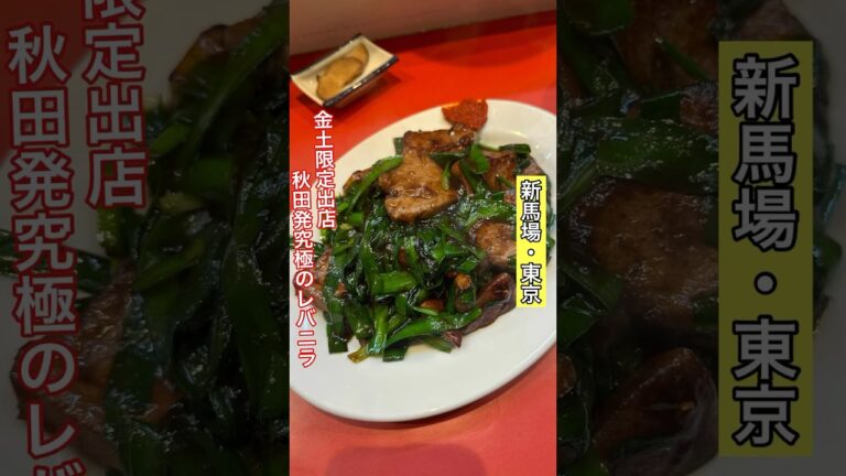 【新馬場】金曜日土曜日のみの限定営業のレバニラ屋！/レバニラや金太郎　#東京美食 #東京グルメ #レバニラ #定食