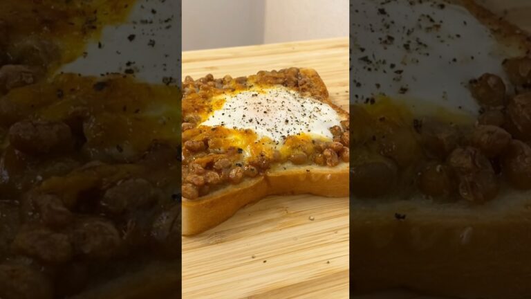 Natto Toast  納豆トースト#cheese#cooking #food  #japan