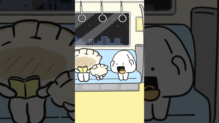 🥟  #animation #cute #アニメーション #cartoon #おにぎりとうめぼし