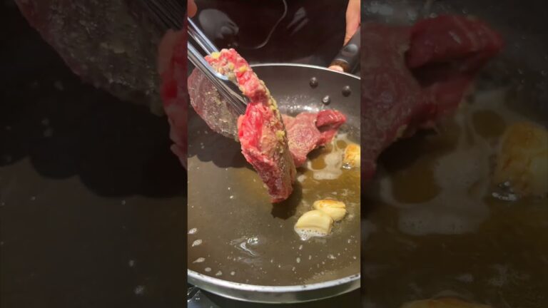 【Wasabi steak】焼肉屋が作るわさびステーキがうますぎるwww #shorts