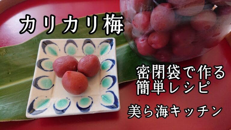 永久保存版カリカリ梅レシピ【梅雨時期でもだいじょうぶよ～♪】