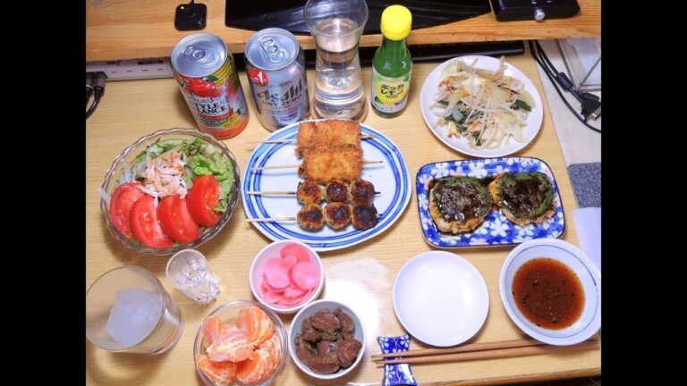 【昨日の】ホッケのつみれ団子 アスパラベーコン巻きの串揚げ【晩酌】