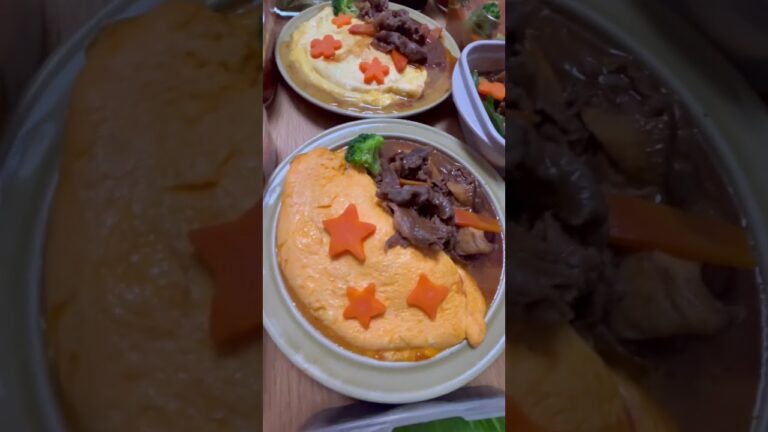 里芋グラタン＆デミグラスソースのオムレツ🍳