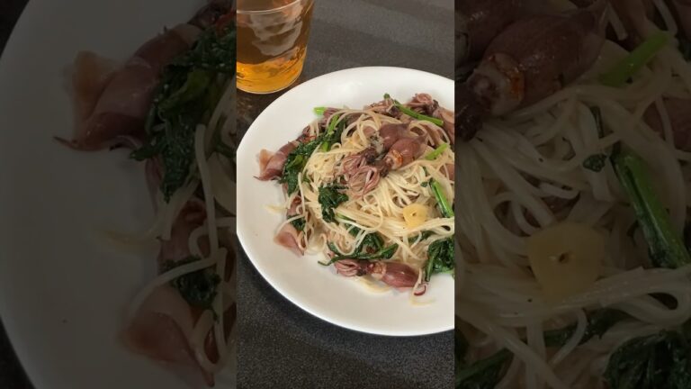 富山県産のホタルイカが売っているとついつい買っちゃう。 #おうちごはん #ホタルイカ #春菊 #そうめん