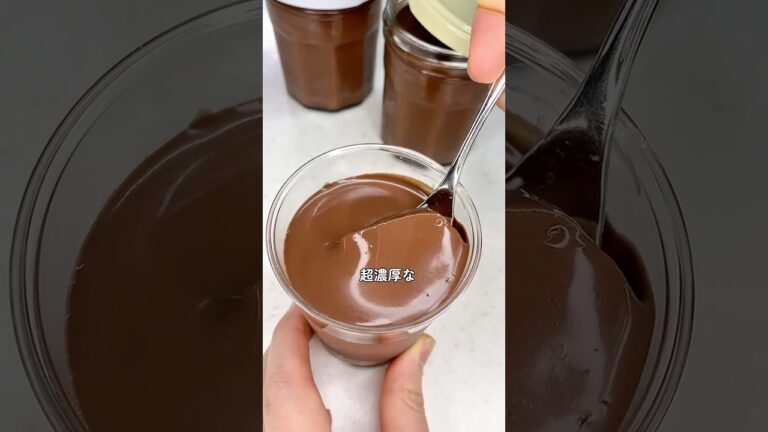 材料4つ！レンジでできる！ダイエット中のチョコプリン🍫♡  #チョコプリン #ヘルシースイーツ #レンジレシピ
