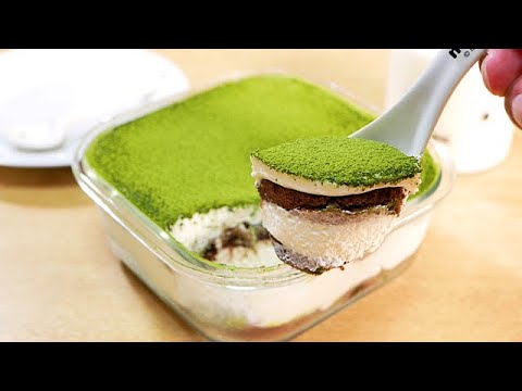 簡単！混ぜて冷やすだけ抹茶ティラミス Easy! Matcha tiramisu