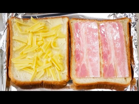 私がよく作るとても美味しいサンドイッチの作り方です！『ベーコンチーズキャベツサンド』Bacon and Cheese Cabbage Sandwich