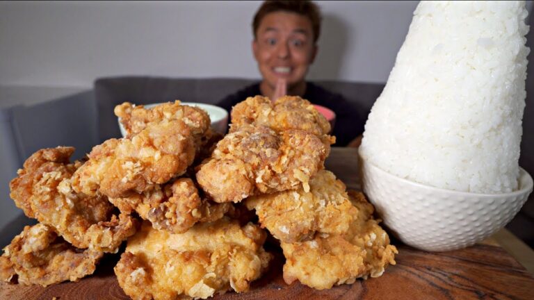 真夜中のザクザクフライドチキンが旨すぎる件【真夜中の飯テロ動画】