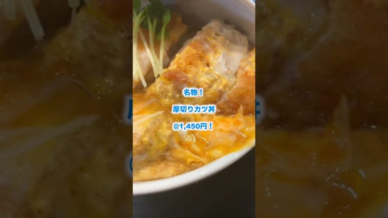 【わりと近めし】🍚✅ トロっトロっの玉子にとじられた厚さ3cmのカツ丼　かつ丼天下星@千駄木！