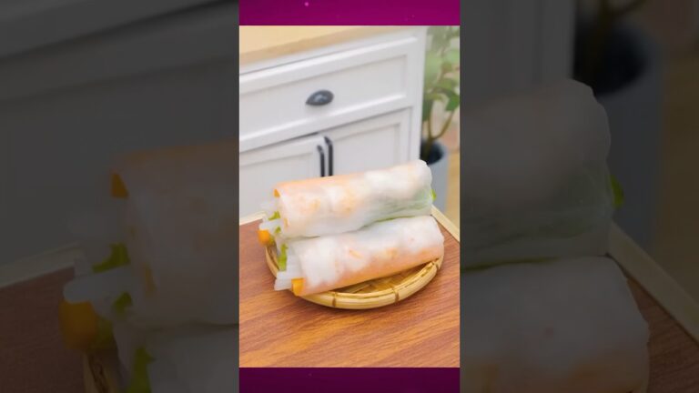 Unveiling the Best Vietnamese Shrimp Spring Rolls! 🍤🍤 #short