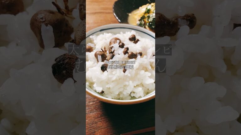 【山いもの赤ちゃん】お米と一緒に炊くだけの「むかごごはん」の作り方　＃shorts