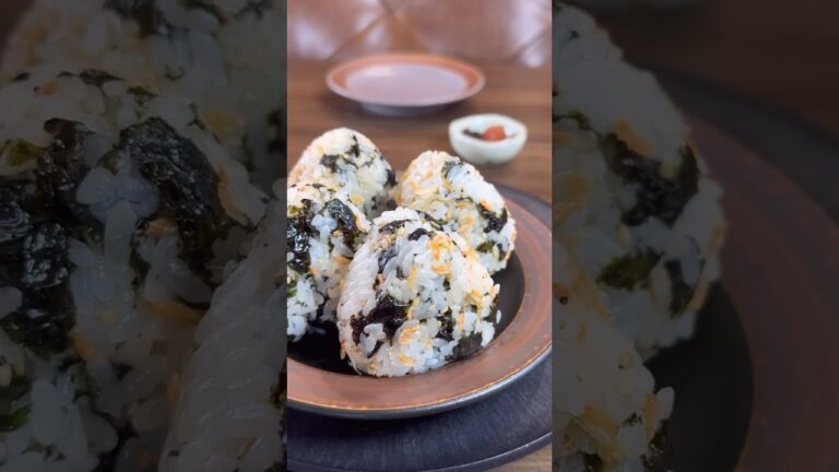 【ONIGIRIシリーズ🍙】韓国海苔とちりめんじゃこのおにぎり