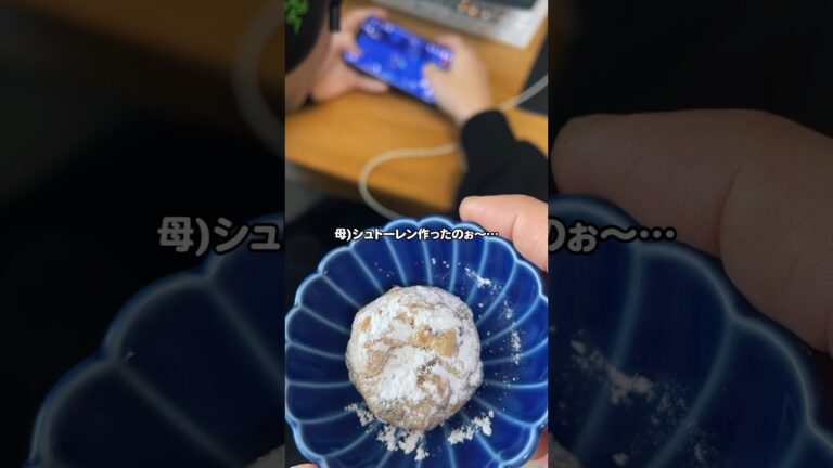シュトーレン食べても爆音ゲームは終わらない #家族の時間 #クリスマス #ゲーマー