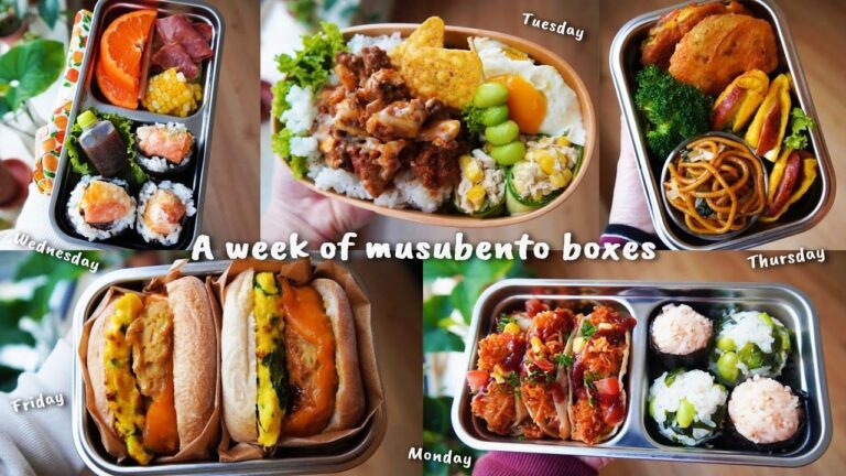 【A week of musubento lunch box】+ the morning breakfast