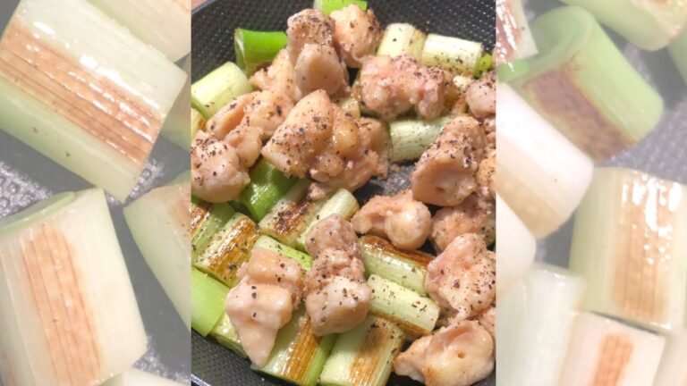 【むーのショート】ぼんじりとネギの塩胡椒炒め#Shorts