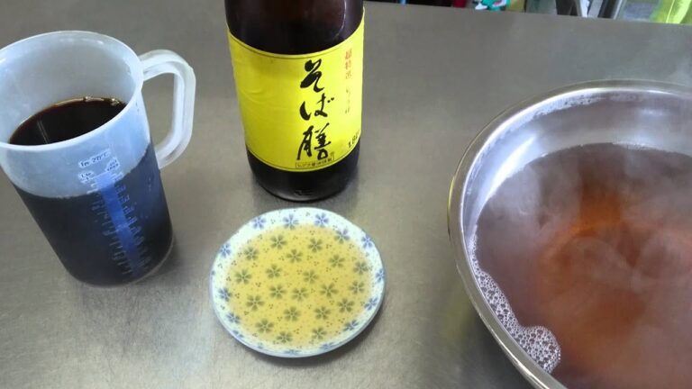 一関で１番美味しい美味しい蕎麦屋をめざし、蕎麦つゆ作り