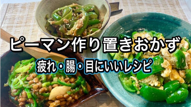 【作り置き】お弁当やご飯のおかずに！ピーマン大袋使い切り健康レシピ