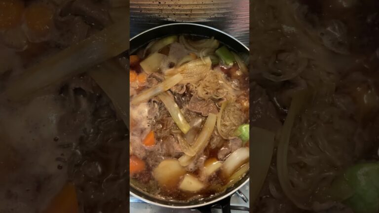 すき焼きのタレで肉じゃが作ってみた