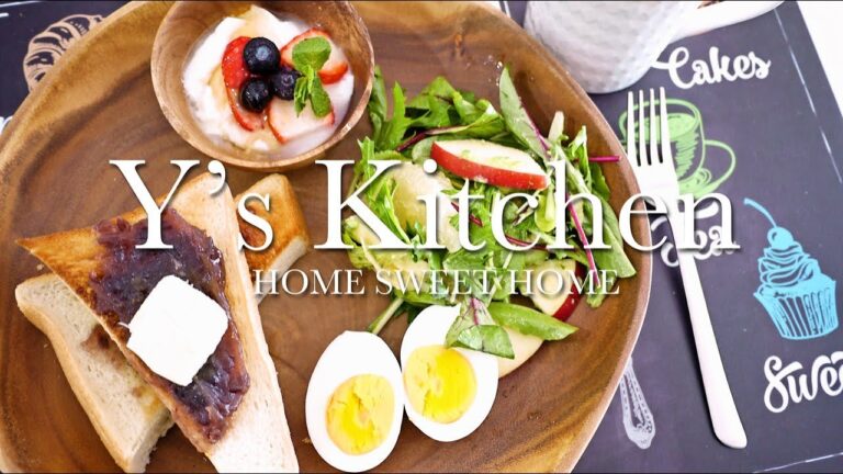 【料理】名古屋めし！小倉トースト＆フルーツサラダ