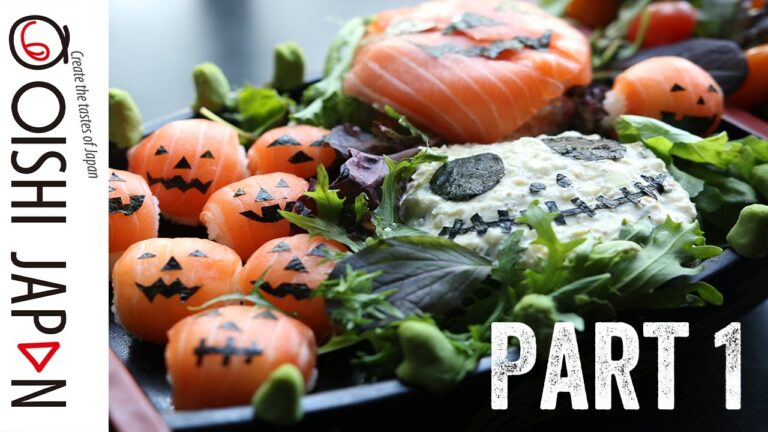 Halloween Sushi Cake Part1  |  ハロウィン寿司ケーキの作り方