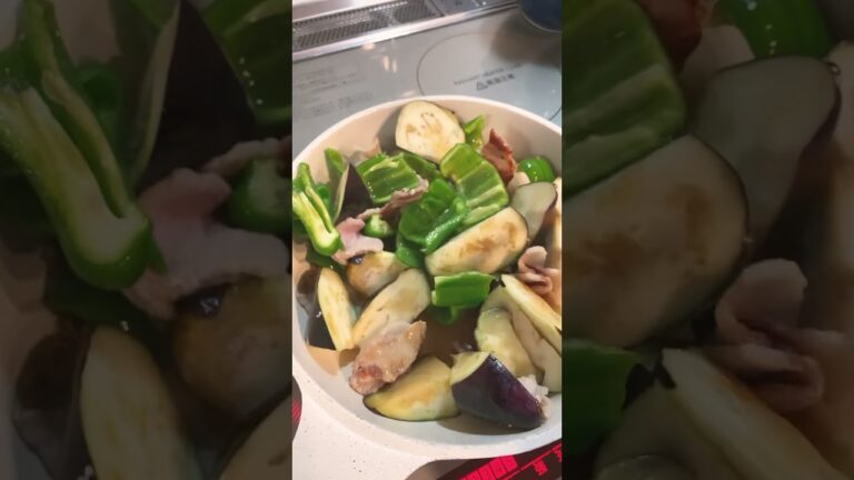 茄子ピーマンポン酢炒め