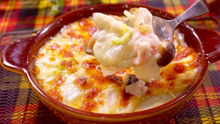 白菜大量消費！しめじと白菜のグラタン