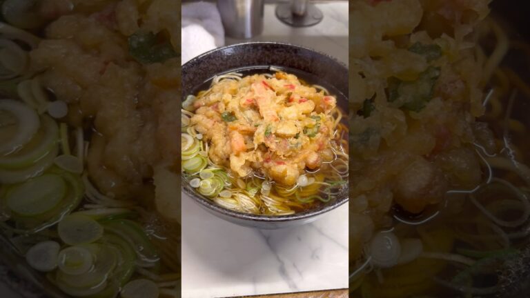 寒い日の天ぷらそばって素晴らしい #shorts #立ち食いそば