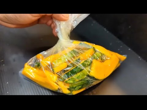 かぼちゃの浅漬けの作り方！袋で揉むだけ