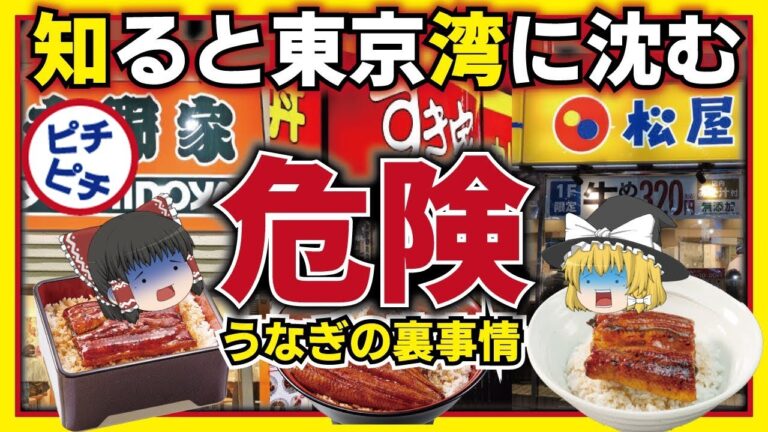 【ゆっくり解説】衝撃！うなぎの知ってはいけない！危険な秘密とは