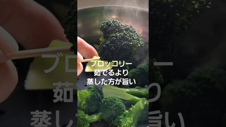 【蒸しブロッコリー】ブロッコリーは茹でるより蒸した方が美味しい#蒸し料理 #ブロッコリーレシピ #蒸し鍋 #cooking