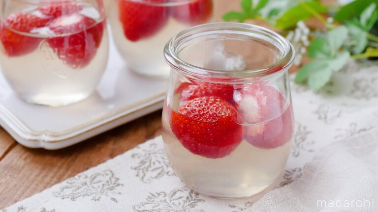 【いちごゼリー】シンプルないちごのゼリー！いちごが美味しい季節に♪｜macaroni（マカロニ）