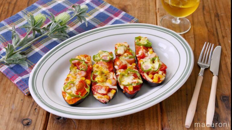 【なすピザ】とろっとジューシー。具材をのせてトースターで焼くだけ♪｜macaroni（マカロニ）