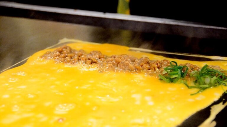 職人技　納豆オムレツの作り方