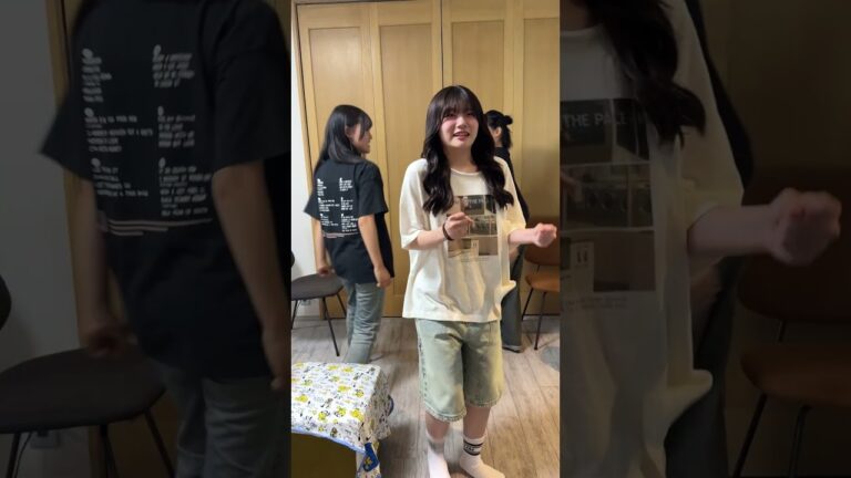 お◯らの音源に合わせてノリノリで動画を撮ってる3姉妹はこちらですwww#Shorts