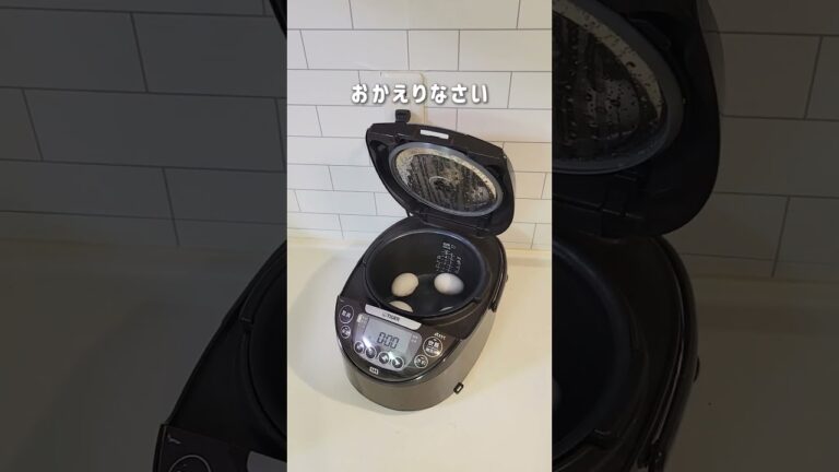 簡単すぎ!!温泉卵🥚 #youtubeshorts #時短レシピ #ライフハック#温泉卵#裏技#卵#簡単レシピ#炊飯器