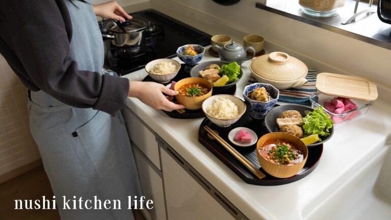 # 131 体を温める冬支度ごはん, スパイスと根菜で優しい食卓【暮らしと食のvlog】Gentle Warming Meals