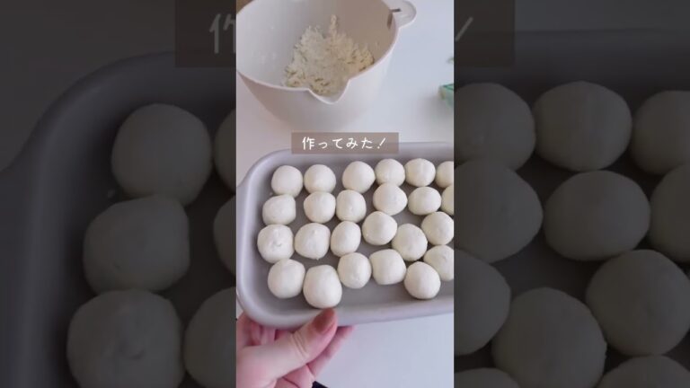 【バズレシピ】豆腐と白玉粉でふわもち団子🍡 #shorts