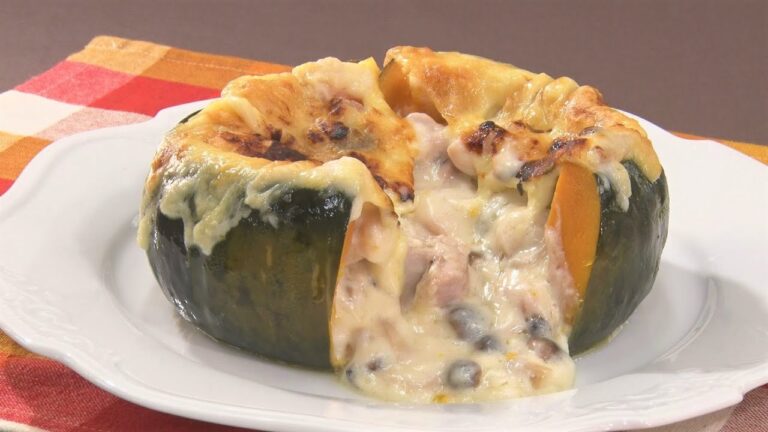 かぼちゃの丸ごとグラタン【キチキチキッチン】