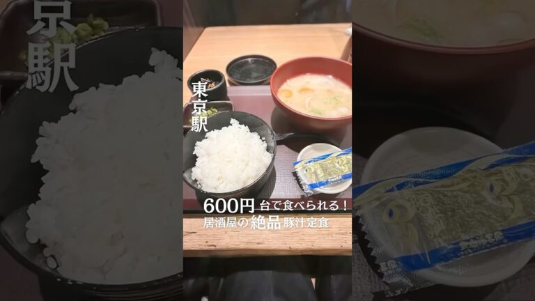 600円台で食べられる！居酒屋の絶品豚汁定食