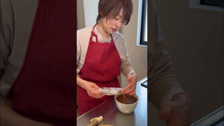 ＼レンジde簡単／エリンギとねぎのごま味噌和え レシピはコメント欄に記載 #shorts