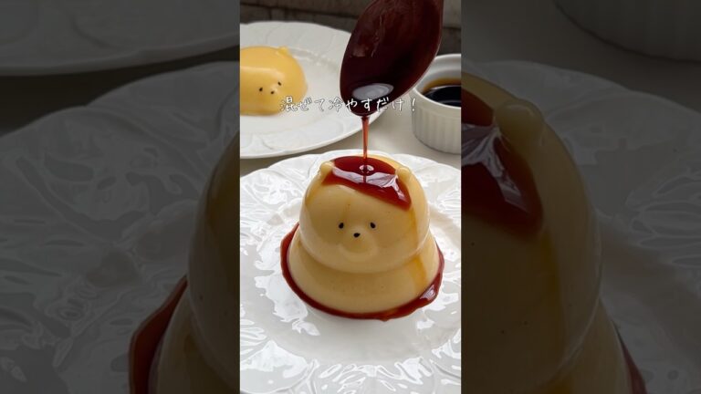 家にあるコップで話題のプリン作ってみた🤣🤣🤣🤣