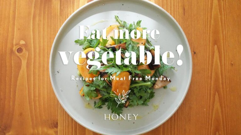 【Eat more vegetable! -Meat Free Monday-】Vol.15 柿としいたけのグリルサラダ