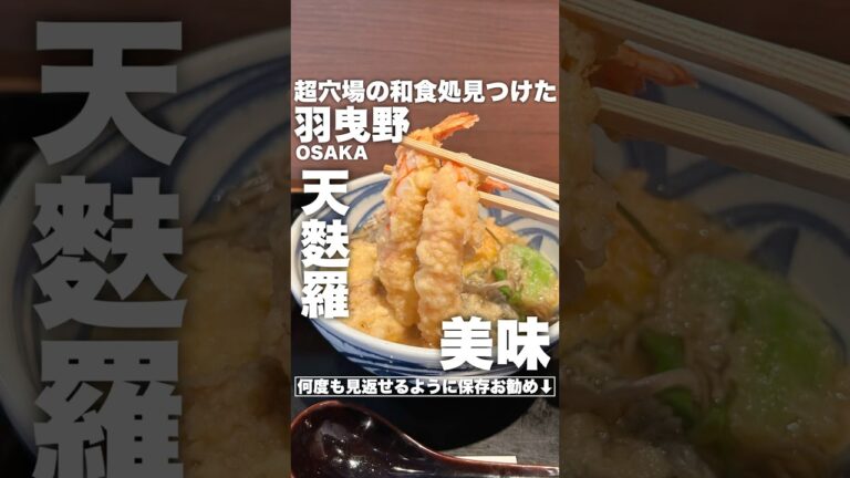 とある和食処の天麩羅蕎麦が最高だった