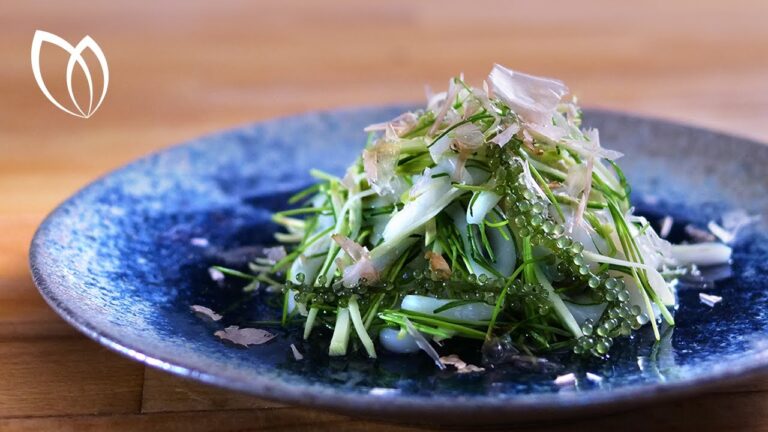 サラダレシピ☆生ワサビ、海ぶどうのサラダの作り方 / サラダ専門ch