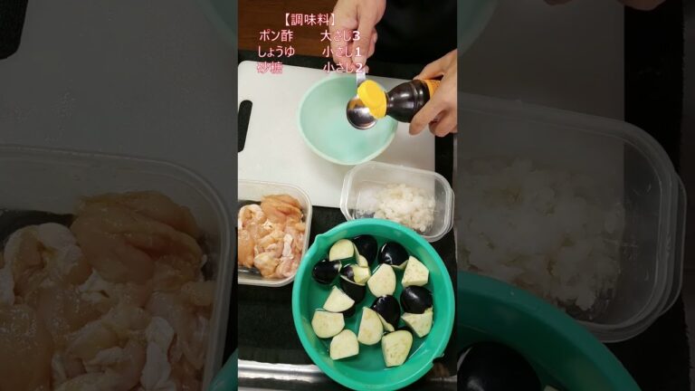 ご飯が進む！今日の晩ごはんは【鶏もも肉と茄子のおろしポン酢炒め】