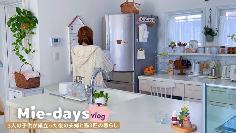 212.夫婦と猫３匹と娘と過ごすクリスマス🎅🎄｜買い物から帰宅後の日用品の収納｜無印良品と東京インテリアの購入品紹介