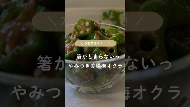 ＼箸がとまらないっ／やみつき美腸梅オクラ